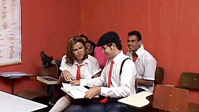 Dirty teacher tgirl seduces a student