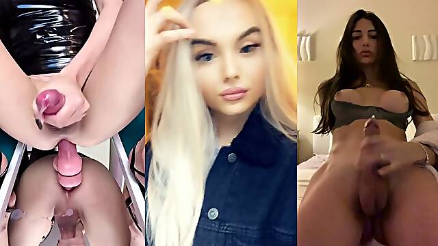 Beautiful T-Girls Cumshot Compilation