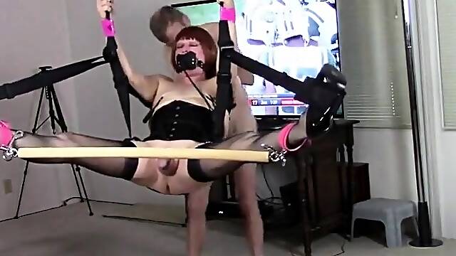 Kinky Crossdresser Swing Play with Michelle