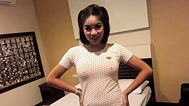 Asian teen femboy amateur gets her big ass fucked in POV raw