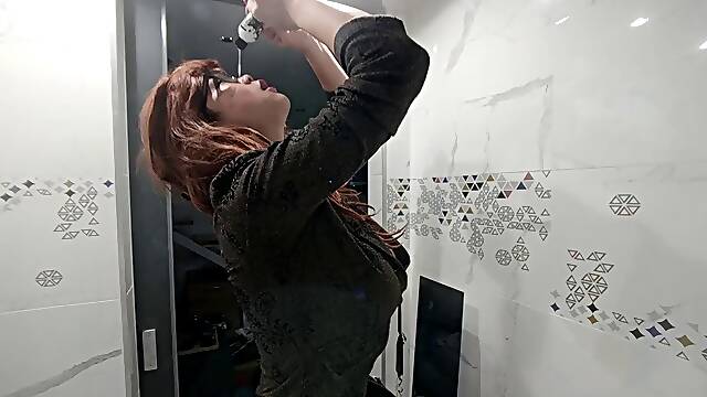 Sissy Haylee's Public Cum Walk and Flashing Huge Tits Part 2