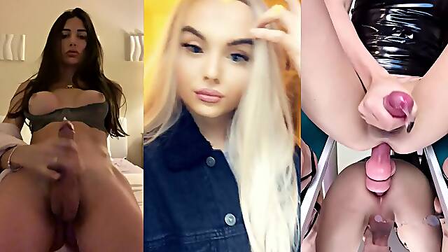 Beautiful T-Girls Cumshot