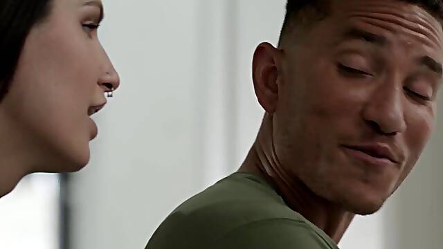 TS babe Zariah Aura gets her ass fucked in several positions