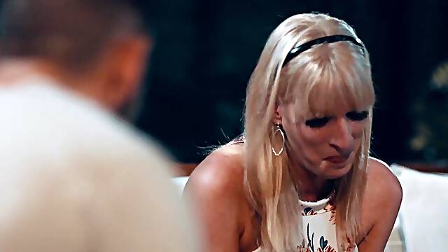 Trans stepmom Jamie French lost her ring but finds Dante Colles cock