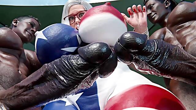 Behind the Scene Chubby BBW Mature gets Massive BBC Double Penetration (Exclusive 3D