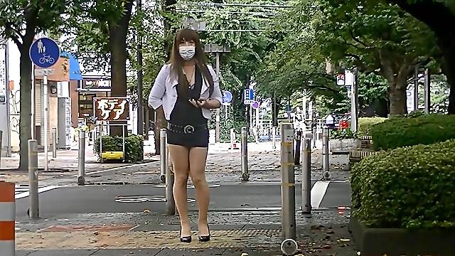 Chinese Crossdresser tights Public Exhellobitionism Upskirt By IIMUYAM