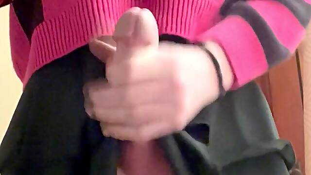 Mom finishes off all over you