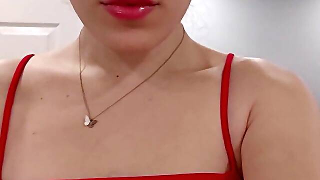 The doll in crimson has a surprise for you