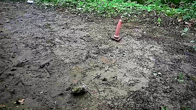 Pet Sissy likes a Fuck Stick in the filthy Forest