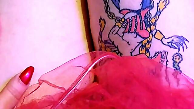 V-Card Femboy Cunny! Humungous Pink Cigar made into Lil Cooch and Porked with Sounding Cock.