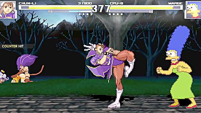 Chun li vs Marge (Mugen)