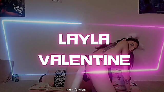 Trans Layla Milks in Bathroom