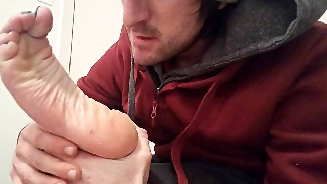 Self Feet and Soles Adore! Limber Deep Sole Fetish Slurping
