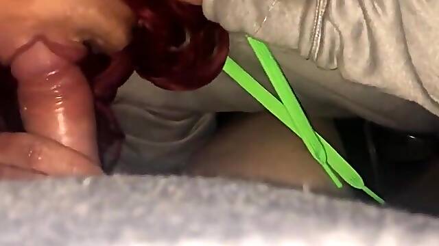 Quick blowjob in the car