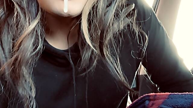 Kaitycumcake sucks old man cock in public carpark