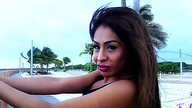 FLashing near the beach