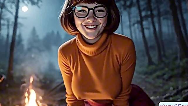 Daphne & Velma expose the haunted secret and get fucked hard by eager monsters