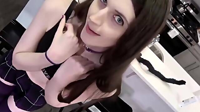 Pretty Young Tgirl Ass Fucked And Facialed By Bbc - Dani Star