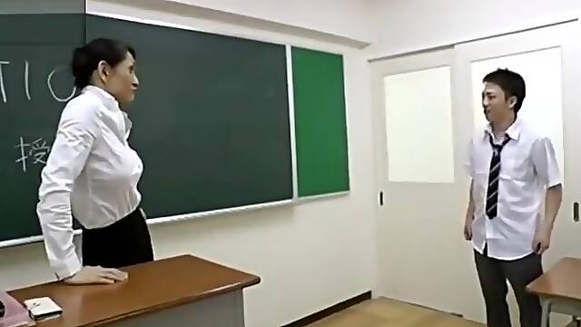 Strict Asian Shemale Teacher Bangs Her Student's ass with vigor