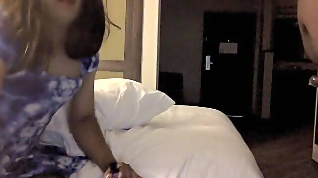 Crossdresser fucked in hotel room by black chub