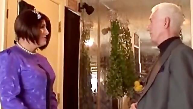 Old man with Crossdresser