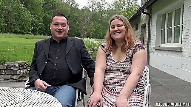 Young and BBW Manon fucked up in a threesome