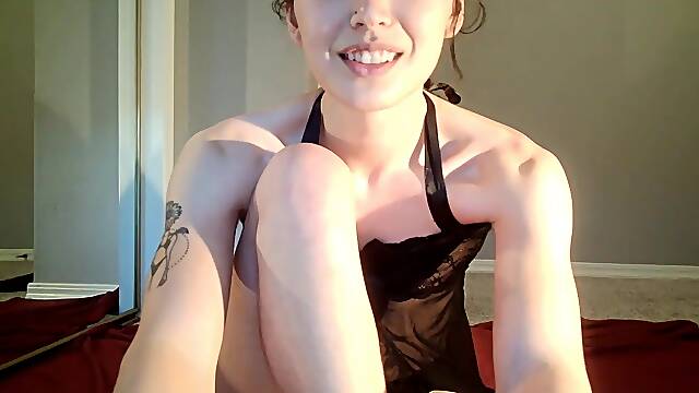 Dolled up sissy whore Sarai aka Jaegyun Schwartz playfully teasing