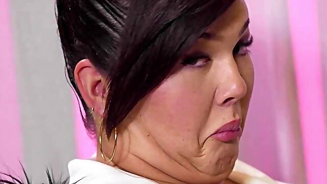 Brunette tranny receives blowjob from gay twink lover: If Only In My Dreams - Michael Delray