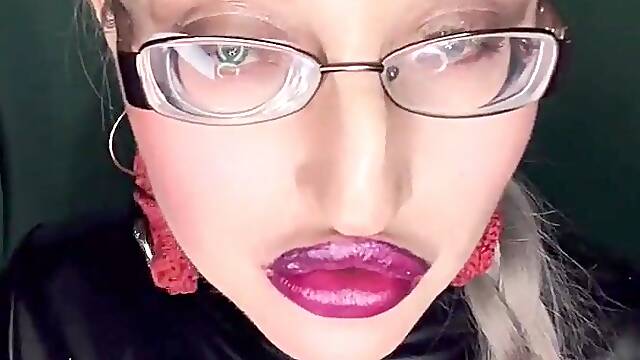 Kisses lips sissy ASMR cuck transformation