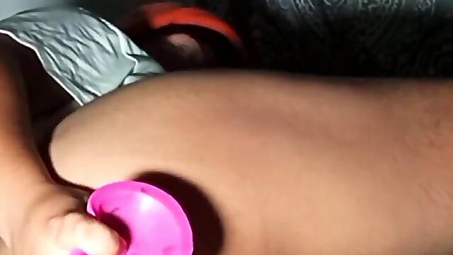 1st time anal squirt trying a Bad dragon vibrator