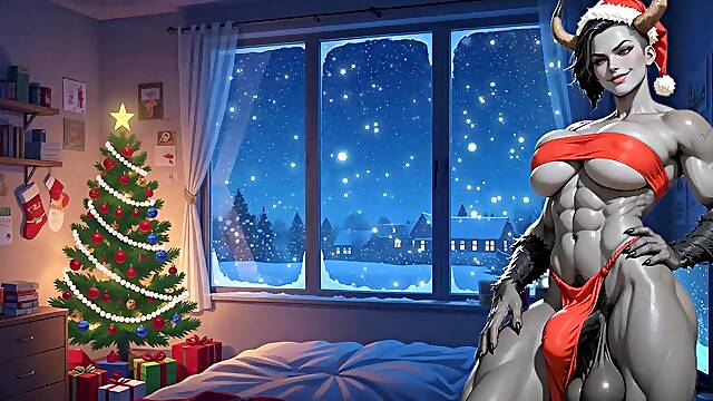 [Voice Acted] Futanari Krampus Roleplay [Animated] [Roleplay] [CEI] [Futanari Screws] [FEMDOM]