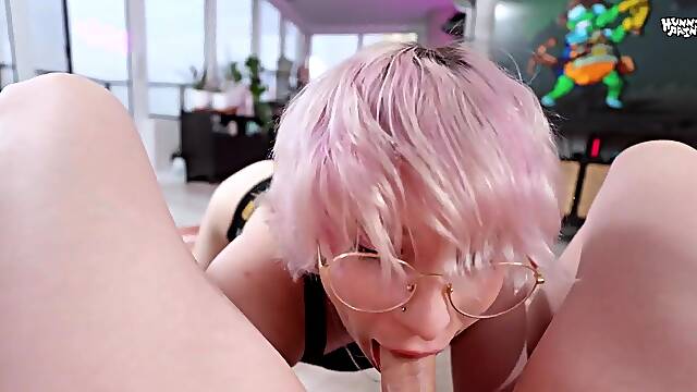 Fit trans Gives super sloppy deepthroat gets and gets fanal-copulationed