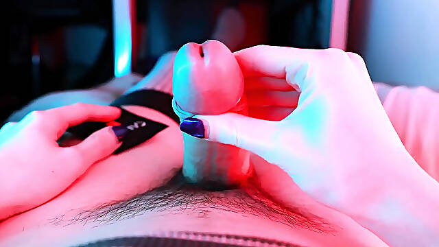 Closeup Cock rubber Cum