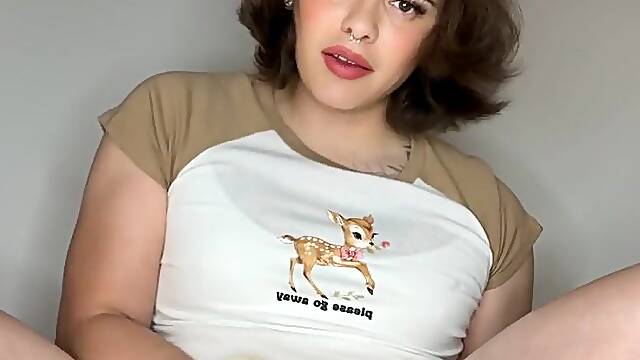 Trans Gal Milks Her Rod Dry After Grinding on Sex toy