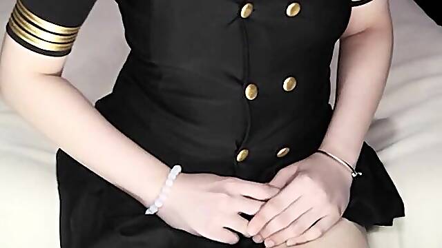 DaniTheCutie is your sexy t-girl flight attendant and personal bitch