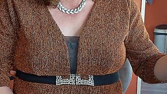 Enjoying a cigarette in gloves