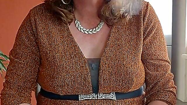 Enjoying a cigar in gloves and playing with myself