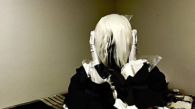 Ebony Zentai Cosplay Breathplay