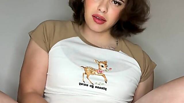 Trans Hotty Milks Her Weenie Dry After Grinding on Sex tool