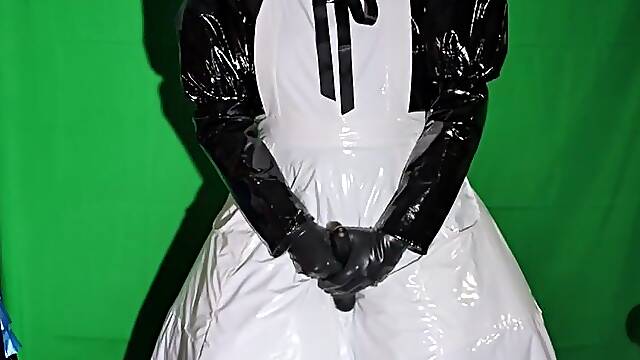 Layered PVC Breathplay with Bonnet over Hood