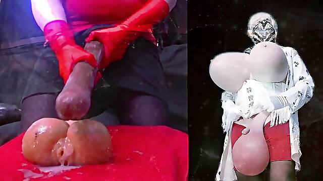 BBC Huge Dick Ever Silicone Vagina Cum Party Whipping Booty Cum Shlong - Transgender Blacked Cuckold BBC Sissy Crossdresser Ejaculation Compilation