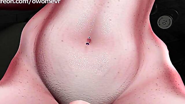 Hot Shemale hentai works out at the nudist gym and screws u with her flawless Girlcock