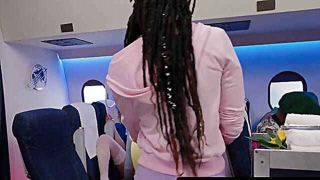 Trans Playgirl Screw During Flight