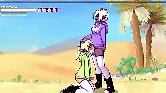 Max the ELF : ( animacion ) _ SHEMALE HENTAI sexo - hermanastra me pide que le muestre mi polla y se moja cuando vio el tamaño