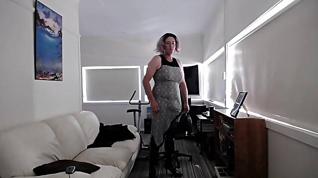 Sharon CD tease, recent boots costume and Hair style