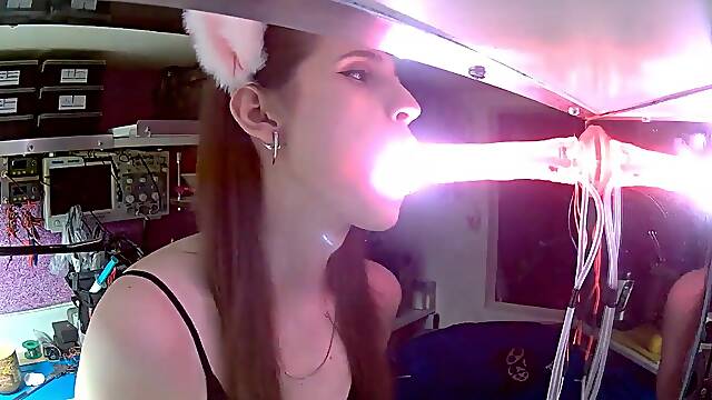 Cветящийся дилдо глубокая глотка LED vibrator