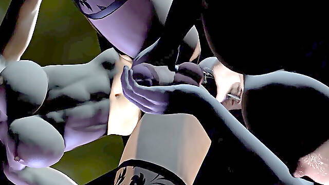 Hot chinese lady Gives A Futa she-creature A Rim Job