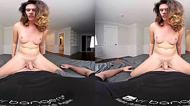 VRBTrans Kendall Needs rock-hard bareback plowing VR Porn