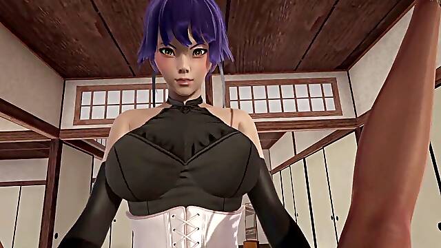 Bleach Futa Soifon x Yoruichi spanking * bondage + extraordinary bj