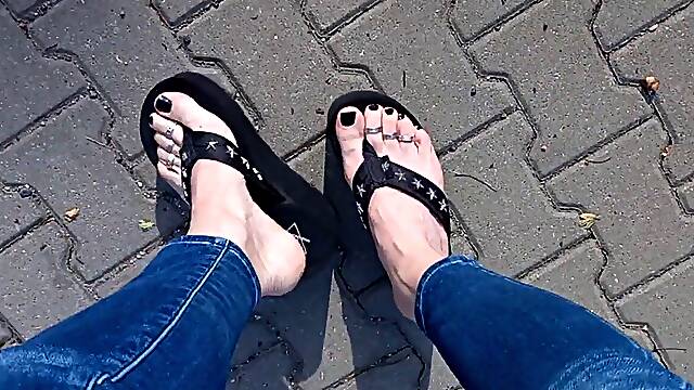 I enjoy flashing off my jaw-dropping feet in public